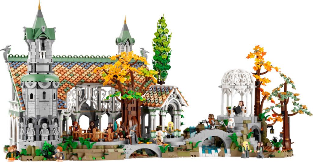 Lego rivendell. Een prachtige Lord of the Rings set met alle figuren uit de films.