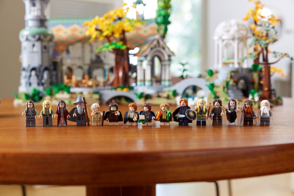 Lego Rivendell minifiguren uit Lord of The Rings.